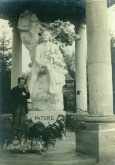 Auguste Castellant by the Temple of the Nature